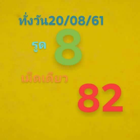 สูตรหวยหุ้น 20/8/61 3