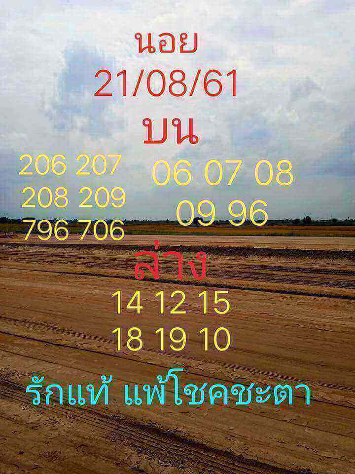 คำนวณหวยฮานอย 21/8/61