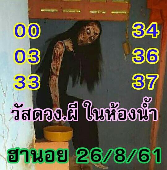 หวยฮานอยพารวย 26/8/61 2