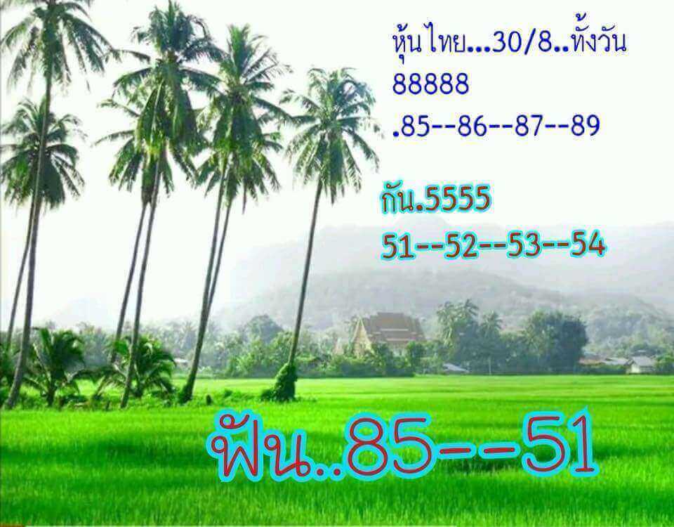 เลขเด็ดหวยหุ้น 30/8/61 4