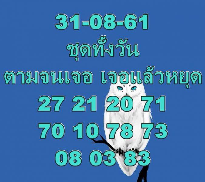 แจกสูตรหวยหุ้น 31/8/61 3