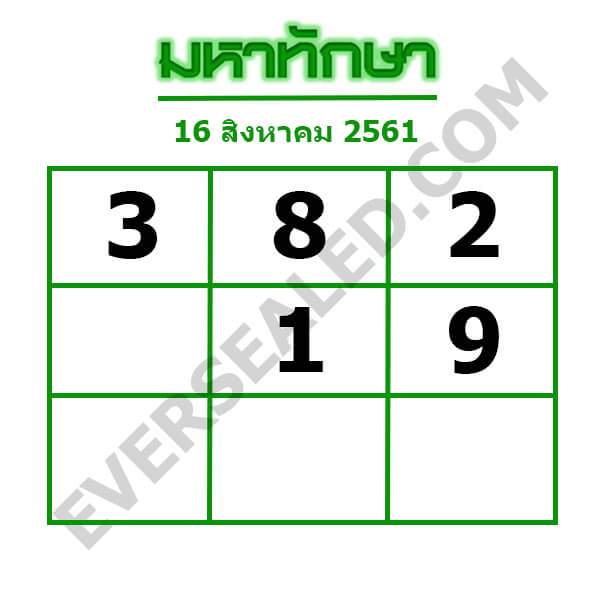 มหาทักษา 16/8/61