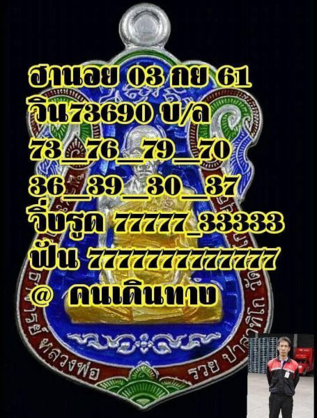 แจกชุดเลขหวยฮานอย 3/9/61 6