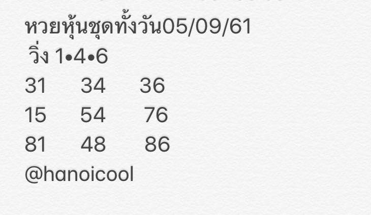 ลุ้นโชคกับหวยหุ้น 5/9/61 4