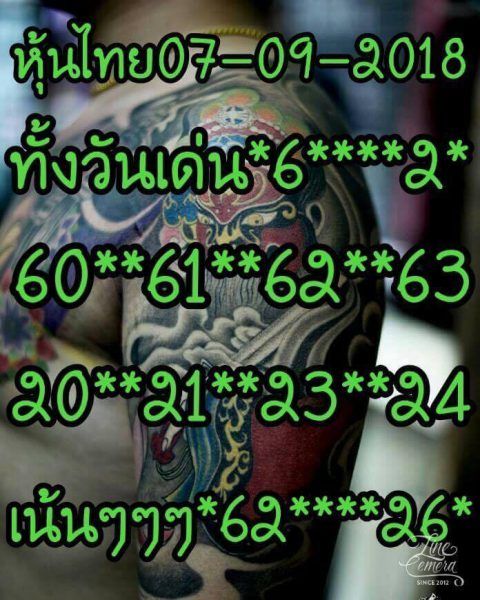 สูตรหวยหุ้นน่าลุ้น 7/9/61 7