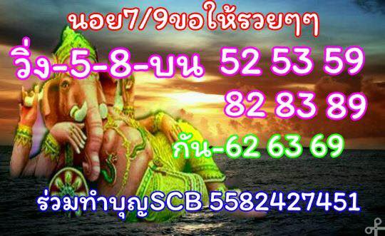 แจกเลขเด็ดหวยฮานอย 7/9/61 10