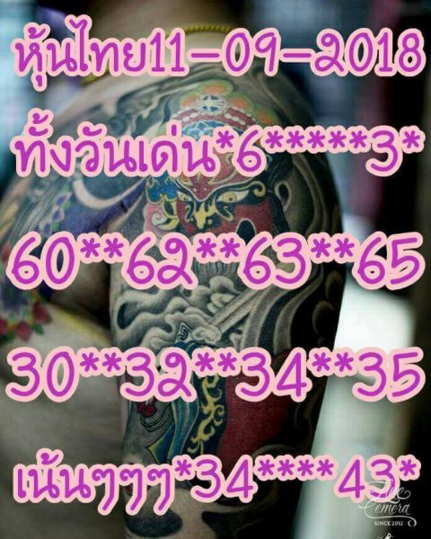 แจกหวยหุ้นลุ้นโชค 11/9/61 20