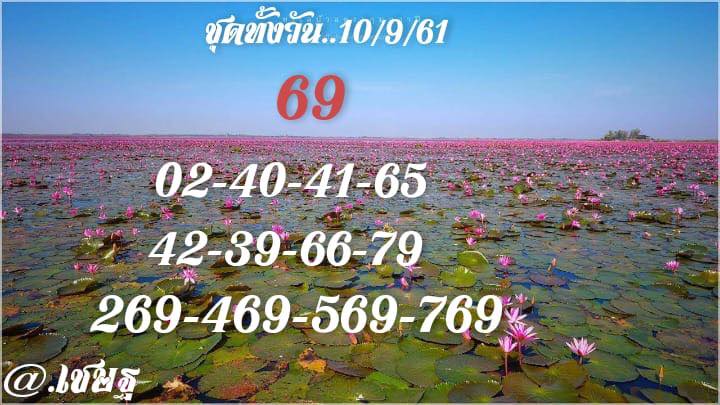 หวยหุ้นลุ้นเลขเด็ด 10/9/61