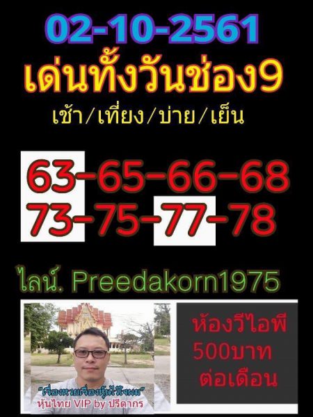 เปิดตลาดหวยหุ้น 2/10/61 5