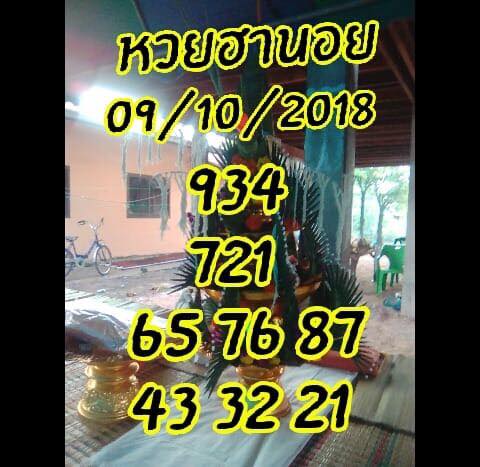 แจกสูตรเด็ดหวยฮานอย 9/10/61 4