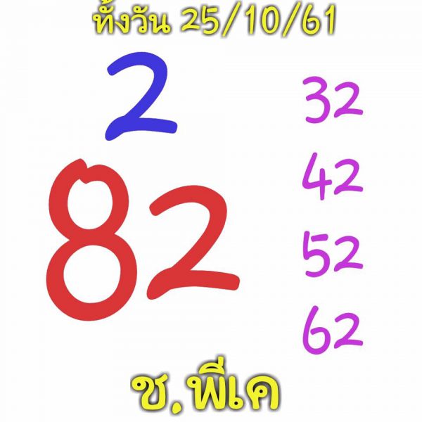 หวยหุ้นน่าลุ้น 25/10/61