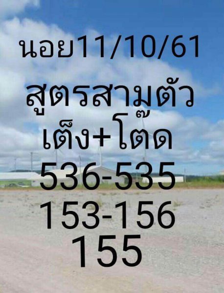 แจกชุดตัวเลขหวยฮานอย 11/10/61 7