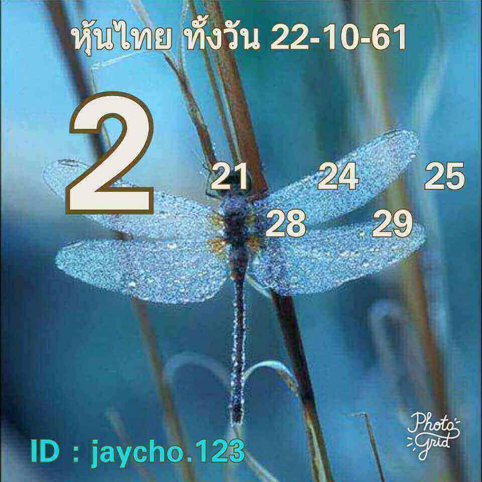 แจกหวยหุ้นทุกงวด 22/10/61 10