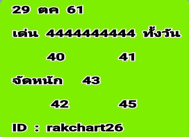 หวยหุ้นออนไลน์ 29/10/61 2