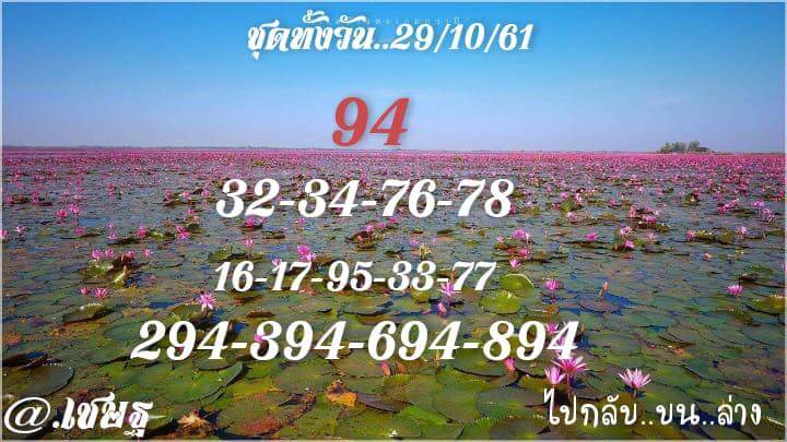 หวยหุ้นออนไลน์ 29/10/61 4