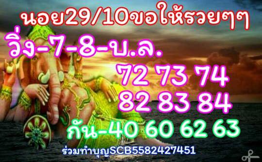 แนวทางหวยฮานอย 29/10/61 13