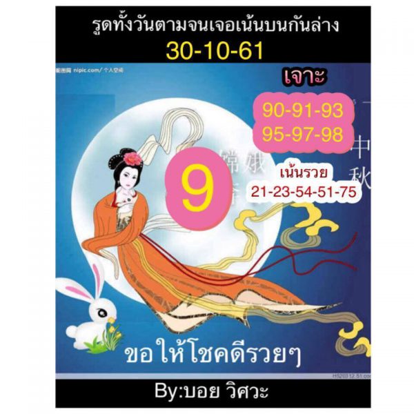 สูตรเด็ดหวยหุ้น 30/10/61 3