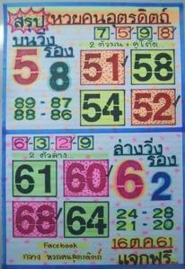 หวยคนอุตรดิตถ์ 16/10/61