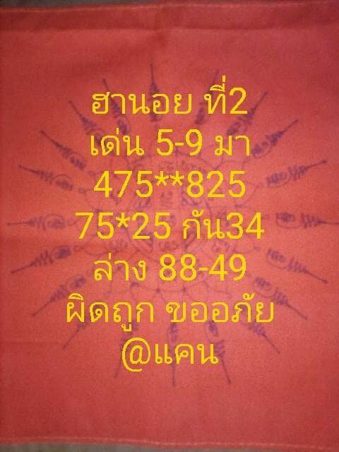 หวยฮานอยเด็ดๆ 2/11/61 7