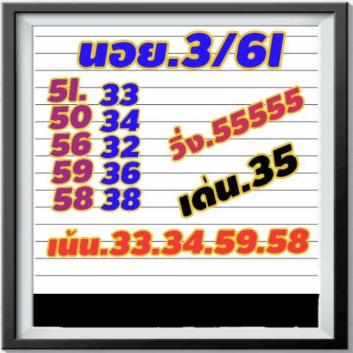 ฟันธงหวยฮานอย 3/11/61 12