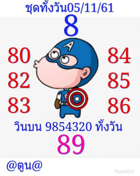 รวมแนวทางหวยหุ้น 5/11/61 7