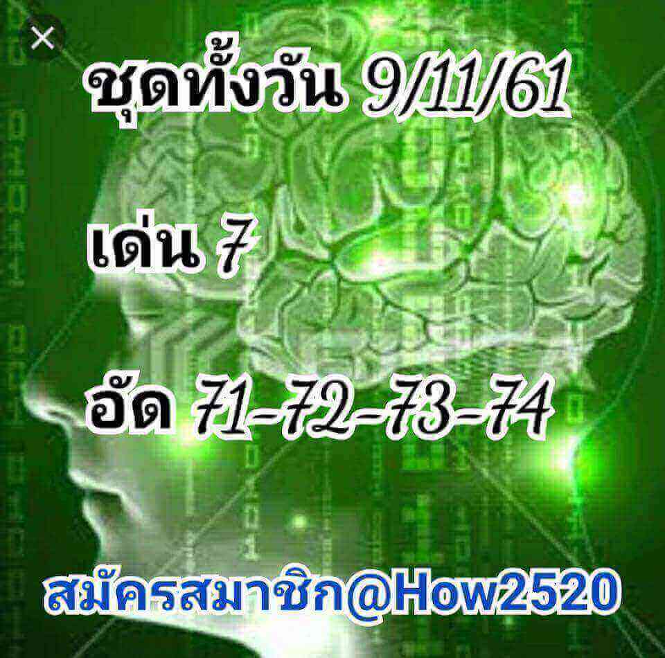 หวยหุ้นเข้าทุกงวด 9/11/61 11