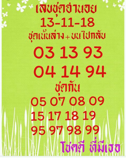 หวยฮานอยวันนี้ 13/11/61 1