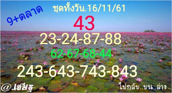 หวยหุ้นแม่นทุกรอบ 16/11/61 2