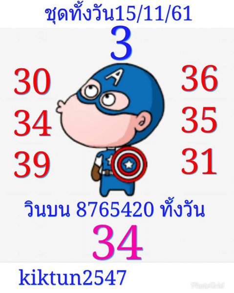 แนวทางหวยหุ้น 15/11/61 