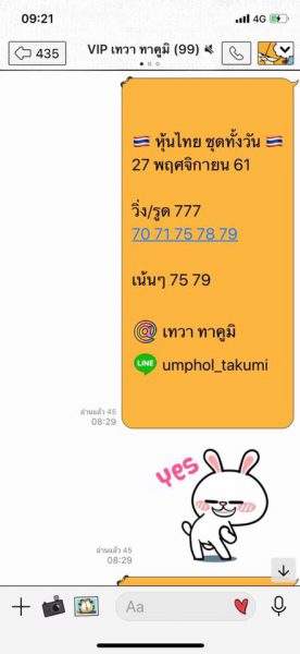 หวยหุ้น 27/11/61 12