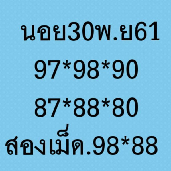 ผลหวยฮานอย 30/11/61