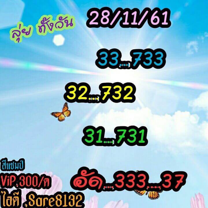 สูตรเด็ดหวยหุ้น 28/11/61 10