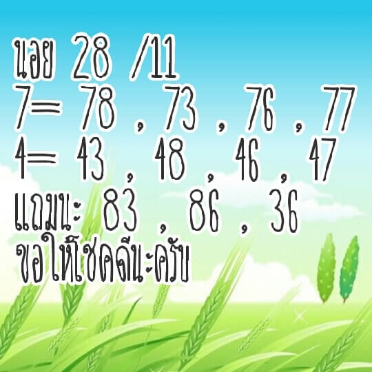 หวยฮานอยเลขเด็ด 28/11/61 10