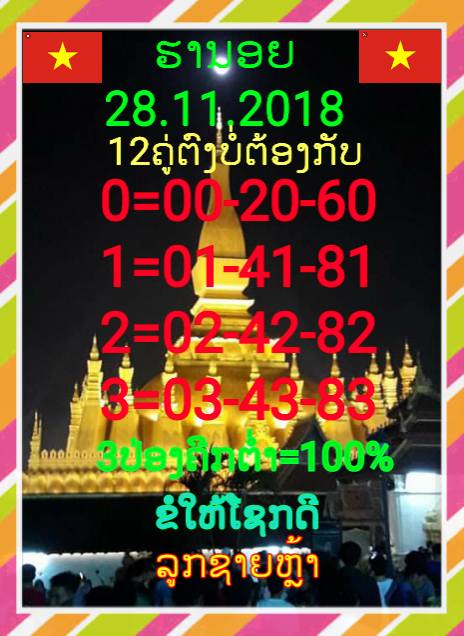 หวยฮานอยเลขเด็ด 28/11/61 19