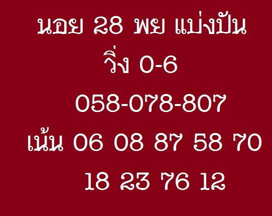 หวยฮานอยเลขเด็ด 28/11/61 3