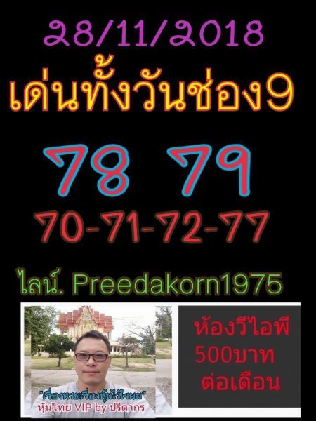 สูตรเด็ดหวยหุ้น 28/11/61 11