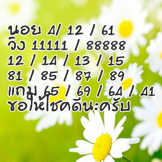 แนวทางหวยฮานอย 4/12/61 9