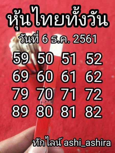 หวยหุ้นแม่นๆ 6/12/61 10