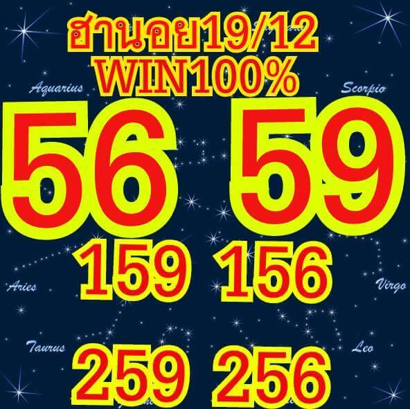 เลขเด็ดหวยฮานอย 19/12/61 1