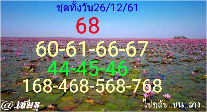 หวยหุ้นวันนี้ 26/12/61 8