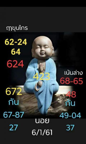 ฟรีหวยฮานอย 6/1/62 7