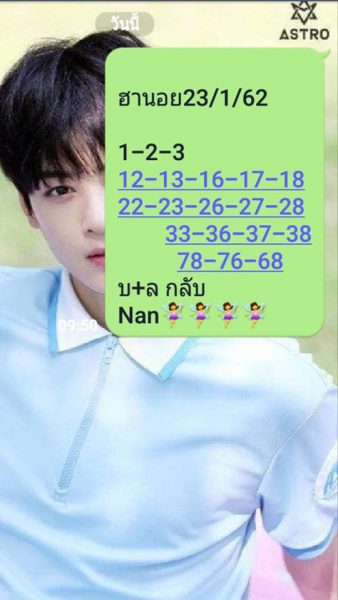 หวยฮานอยเด่นวันนี้ 23/1/62 6