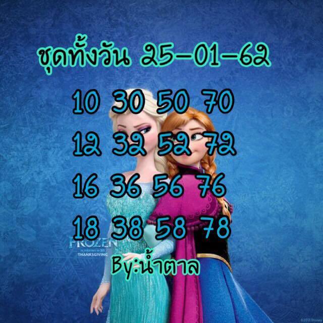 เลขดังหวยหุ้น 25/1/62 11