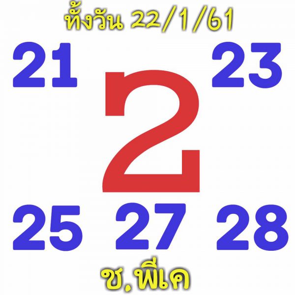 หวยหุ้นแม่นๆ 22/1/62 10