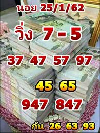 แนวทางหวยฮานอย 25/1/62 11