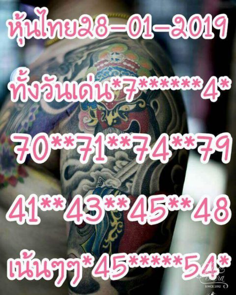 สูตรหวยหุ้นตรงๆ 28/1/62 1