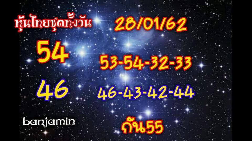 สูตรหวยหุ้นตรงๆ 28/1/62 9