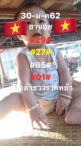 คำนวณหวยฮานอย 30/1/62 12