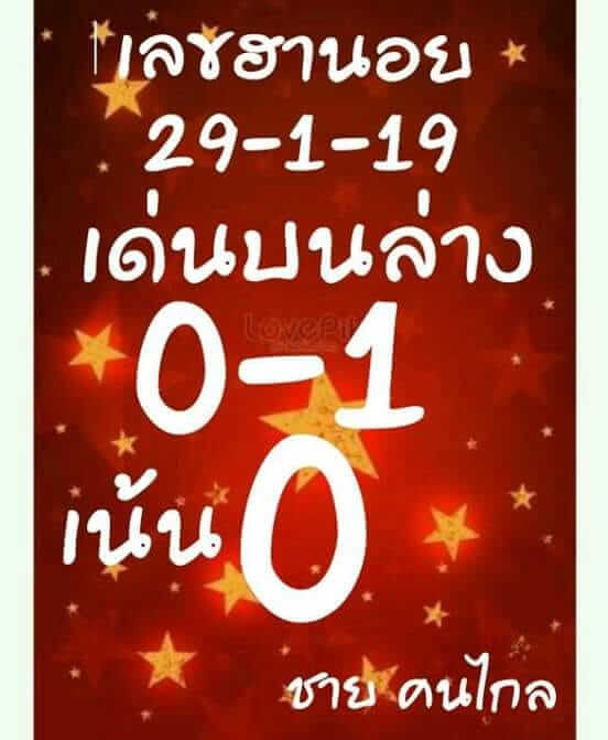 คำนวณหวยฮานอย 30/1/62 15