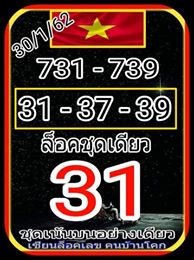 คำนวณหวยฮานอย 30/1/62 6